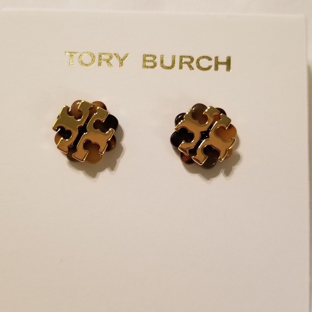 Tory Burch tortoise earrings
